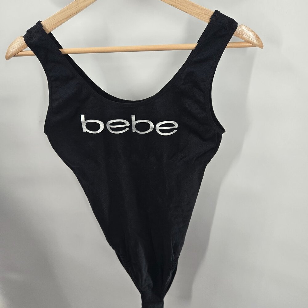 Bebe Black Logo Shapewear Bodysuit 2x